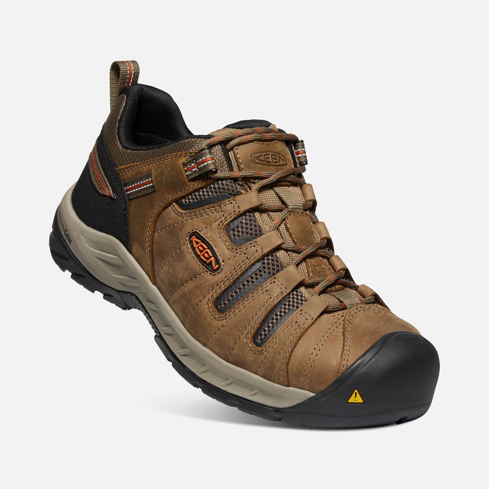 Keen Werkschoenen Heren Bruin/Zwart - Flint Ii (Steel Toe) - 21456-ACNF